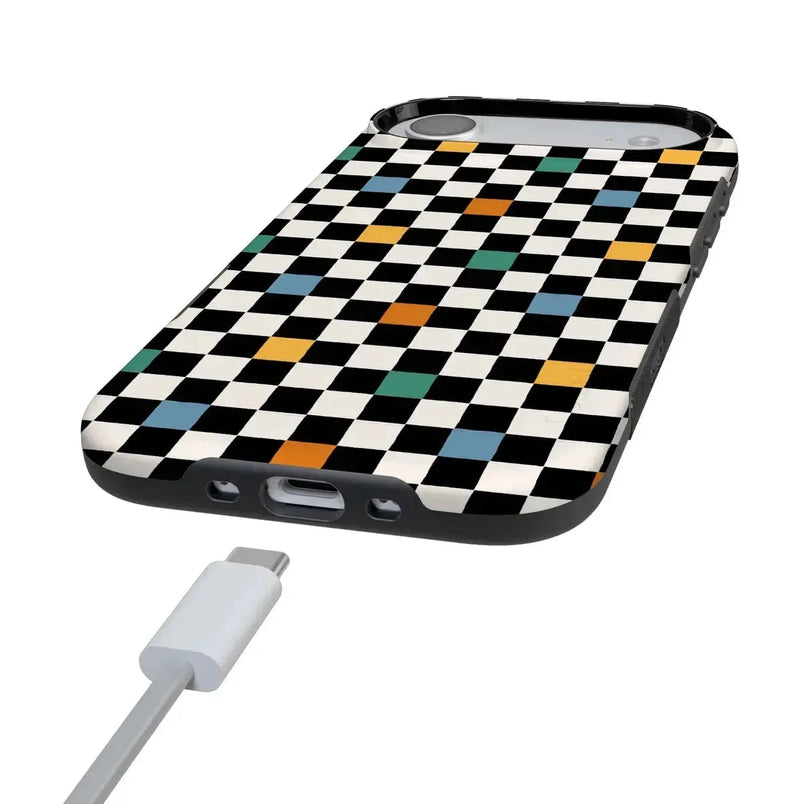 Old Skool | Retro Checkerboard Case iPhone Case get.casely 