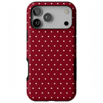 On the Dot | Maroon Polka Dot Case