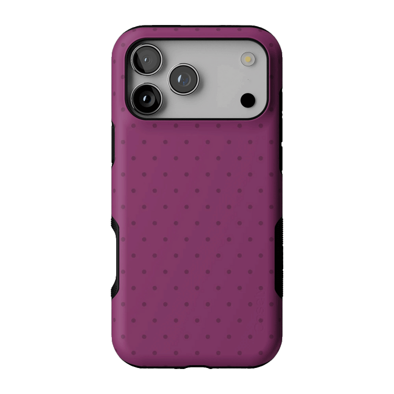 On the Dot | Plum Polka Dot Case