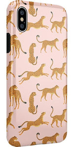 On the Prowl | Pink Leopard Print Case iPhone Case get.casely 