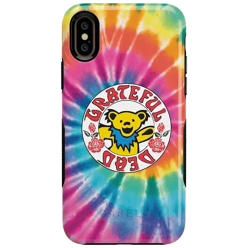 On Tour | Grateful Dead Tie Dye Sticker Case iPhone Case Grateful Dead Bold iPhone XS Max 