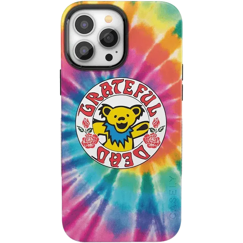 On Tour | Grateful Dead Tie Dye Sticker Case iPhone Case Grateful Dead Bold + MagSafe® iPhone 13 Pro Max 