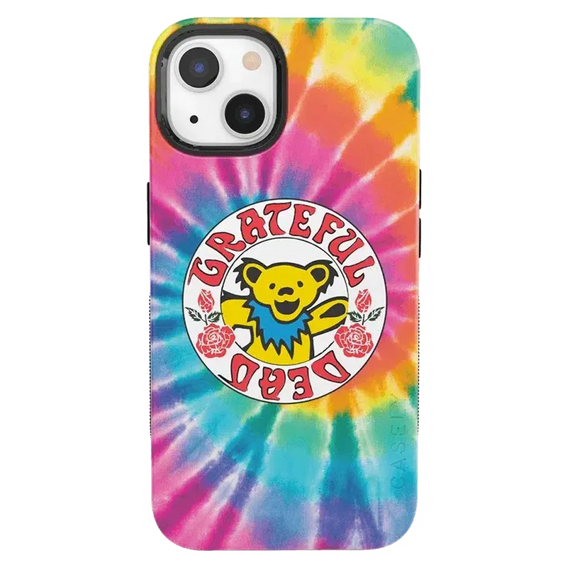 On Tour | Grateful Dead Tie Dye Sticker Case iPhone Case Grateful Dead Bold + MagSafe® iPhone 13 