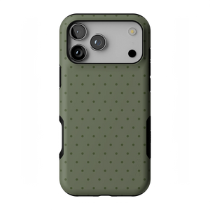 Olive Green Polka Dot Case