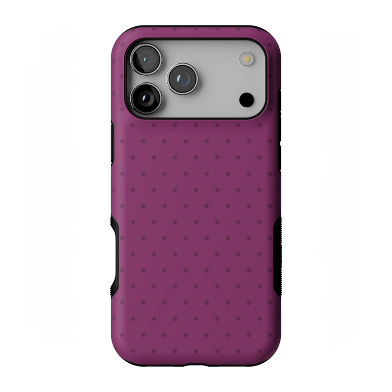 On the Dot | Plum Polka Dot Case
