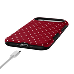 On the Dot | Maroon Polka Dot Case