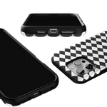 Salem's Hex | Black & White Checkered Case