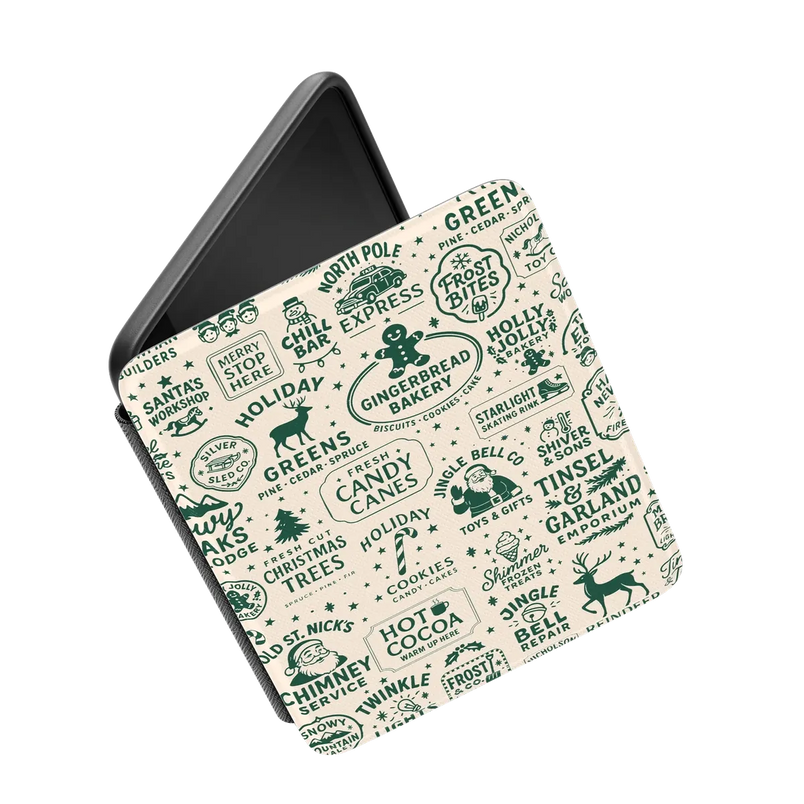 Santa's Stamps | Holiday Market Kindle Case