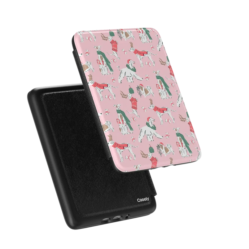 Winter Woofs | Holiday Dog Kindle Case