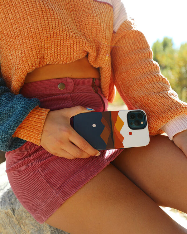 Opposites Attract | Day & Night Colorblock Mountains Case