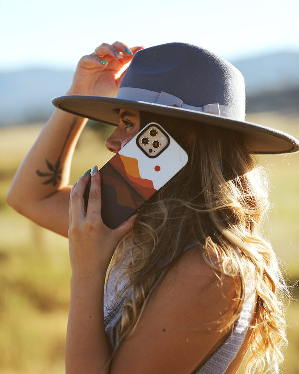 Opposites Attract | Day & Night Colorblock Mountains Case