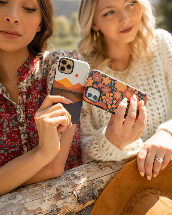 Opposites Attract | Day & Night Colorblock Mountains Case