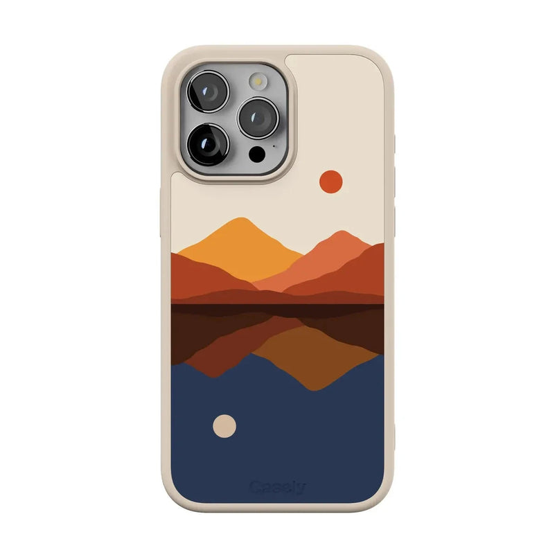 Opposites Attract | Day & Night Colorblock Mountains Case iPhone Case get.casely Align + MagSafe® iPhone 15 Pro Max 