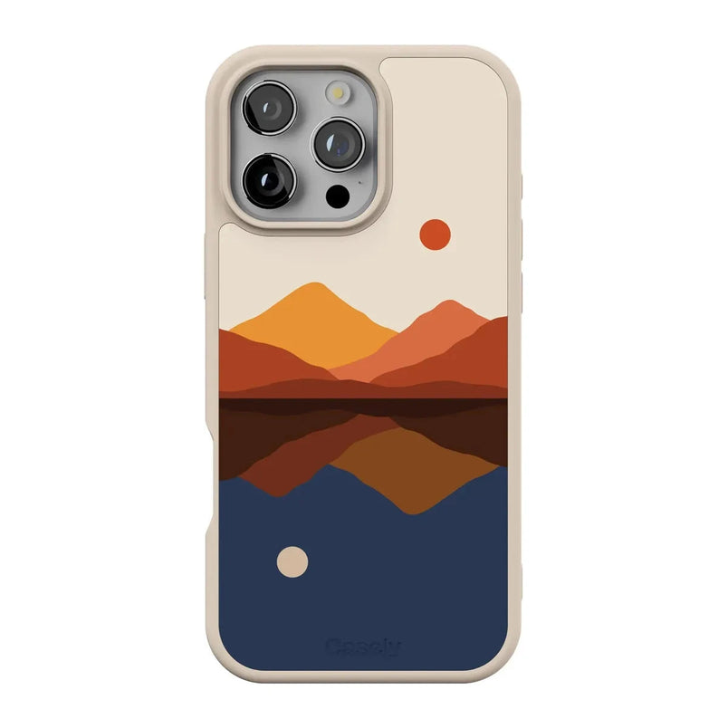 Opposites Attract | Day & Night Colorblock Mountains Case iPhone Case get.casely Align + MagSafe® iPhone 16 Pro Max 