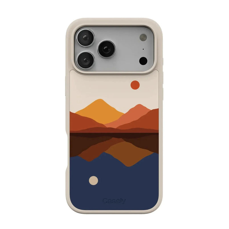 Opposites Attract | Day & Night Colorblock Mountains Case iPhone Case get.casely Align + MagSafe® iPhone 17 Pro Max 