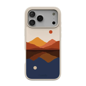 Opposites Attract | Day & Night Colorblock Mountains Case iPhone Case get.casely Align + MagSafe® iPhone 17 Pro Max 