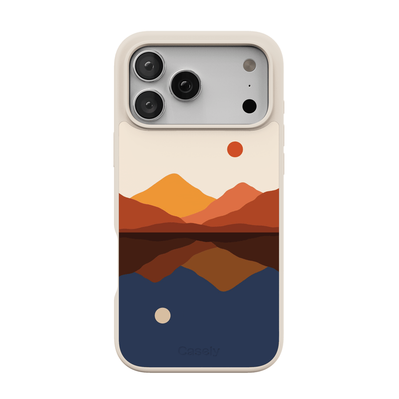 Opposites Attract | Day & Night Colorblock Mountains Case iPhone Case get.casely Align + MagSafe® iPhone 17 Pro Max 