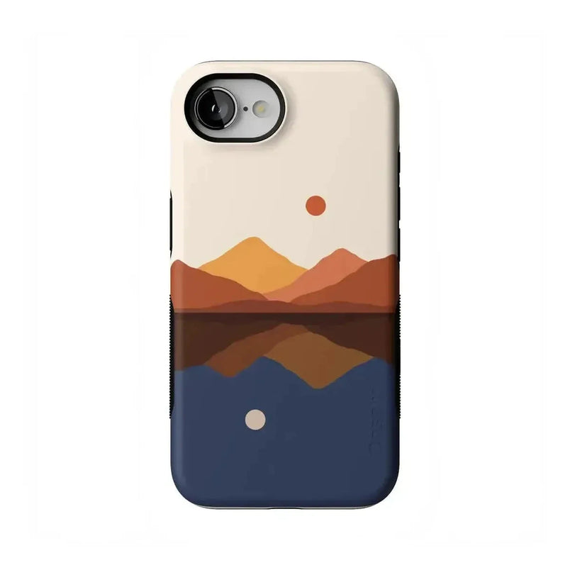 Opposites Attract | Day & Night Colorblock Mountains Case iPhone Case get.casely Bold Flex + MagSafe® iPhone 16e 