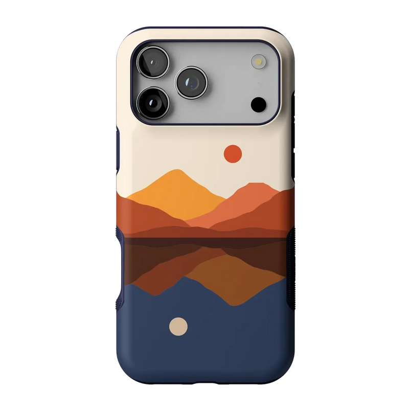 Opposites Attract | Day & Night Colorblock Mountains Case iPhone Case get.casely Bold Flex + MagSafe® iPhone 17 Pro Max 