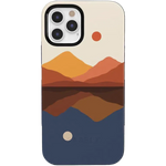 Opposites Attract | Day & Night Colorblock Mountains Case iPhone Case get.casely Bold iPhone 12 Pro Max