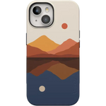 Opposites Attract | Day & Night Colorblock Mountains Case iPhone Case get.casely Bold + MagSafe® iPhone 15 Plus