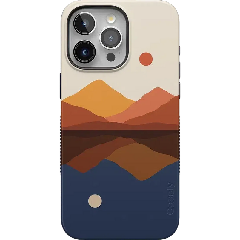 Opposites Attract | Day & Night Colorblock Mountains Case iPhone Case get.casely Bold + MagSafe® iPhone 15 Pro Max