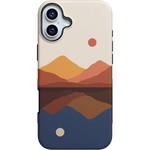Opposites Attract | Day & Night Colorblock Mountains Case iPhone Case get.casely Bold + MagSafe® iPhone 16 Plus