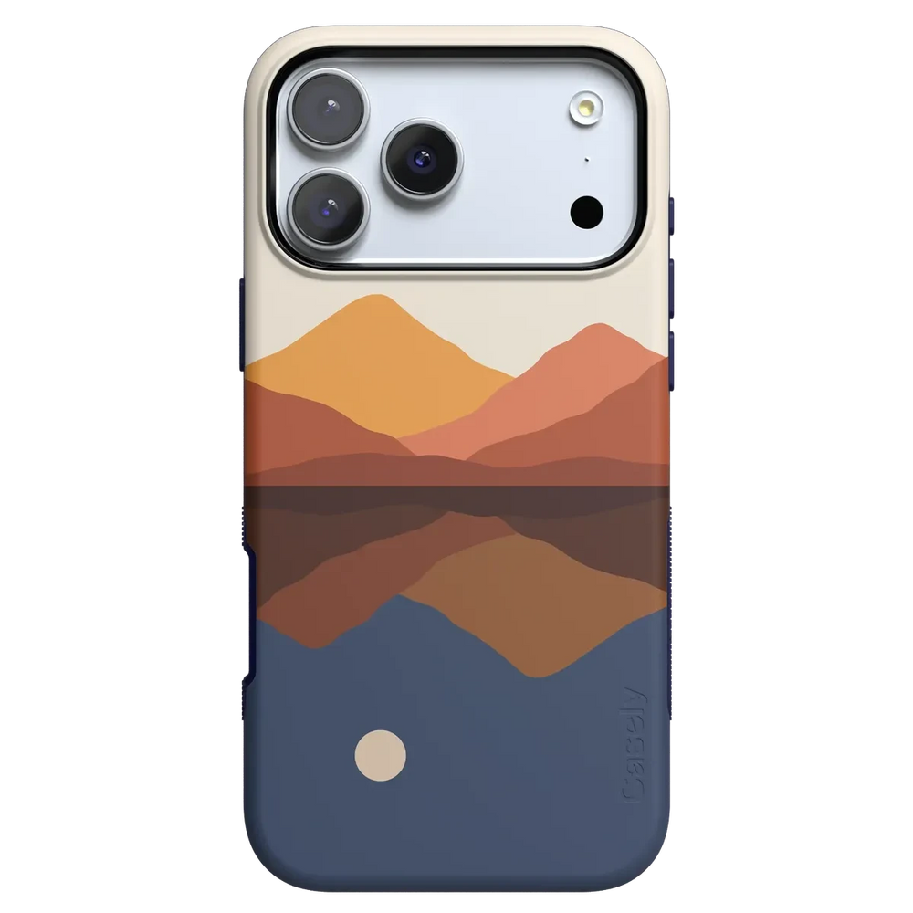 Opposites Attract | Day & Night Colorblock Mountains Case iPhone Case get.casely Bold + MagSafe® iPhone 17 Pro Max 