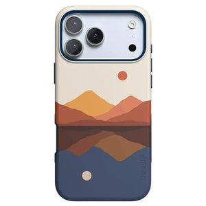 Opposites Attract | Day & Night Colorblock Mountains Case iPhone Case get.casely Bold + MagSafe® iPhone 18 Pro Max 