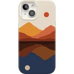 Opposites Attract | Day & Night Colorblock Mountains Case iPhone Case get.casely Classic + MagSafe® iPhone 15 Plus
