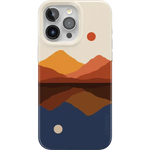 Opposites Attract | Day & Night Colorblock Mountains Case iPhone Case get.casely Classic + MagSafe® iPhone 15 Pro Max