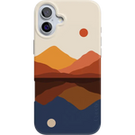 Opposites Attract | Day & Night Colorblock Mountains Case iPhone Case get.casely Classic + MagSafe® iPhone 16 Plus