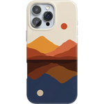 Opposites Attract | Day & Night Colorblock Mountains Case iPhone Case get.casely Classic + MagSafe® iPhone 16 Pro Max