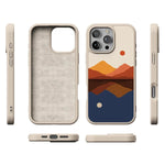 Opposites Attract | Day & Night Colorblock Mountains Case iPhone Case get.casely 