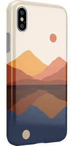 Opposites Attract | Day & Night Colorblock Mountains Case iPhone Case get.casely