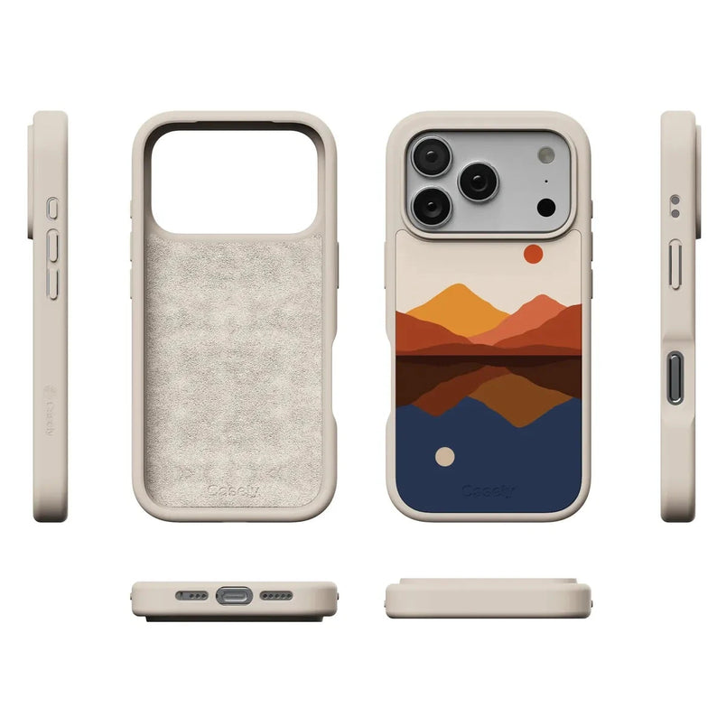 Opposites Attract | Day & Night Colorblock Mountains Case iPhone Case get.casely 