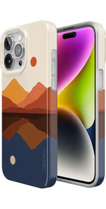 Opposites Attract | Day & Night Colorblock Mountains Case iPhone Case get.casely 