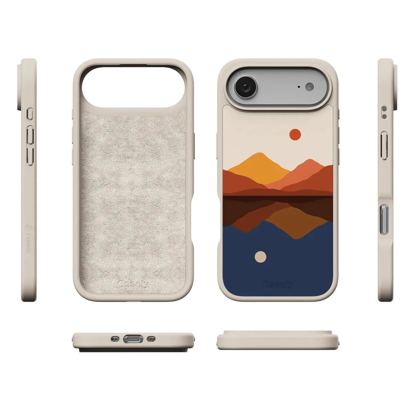 Opposites Attract | Day & Night Colorblock Mountains Case iPhone Case get.casely 