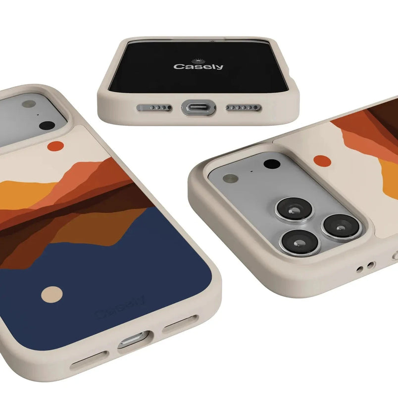 Opposites Attract | Day & Night Colorblock Mountains Case iPhone Case get.casely 