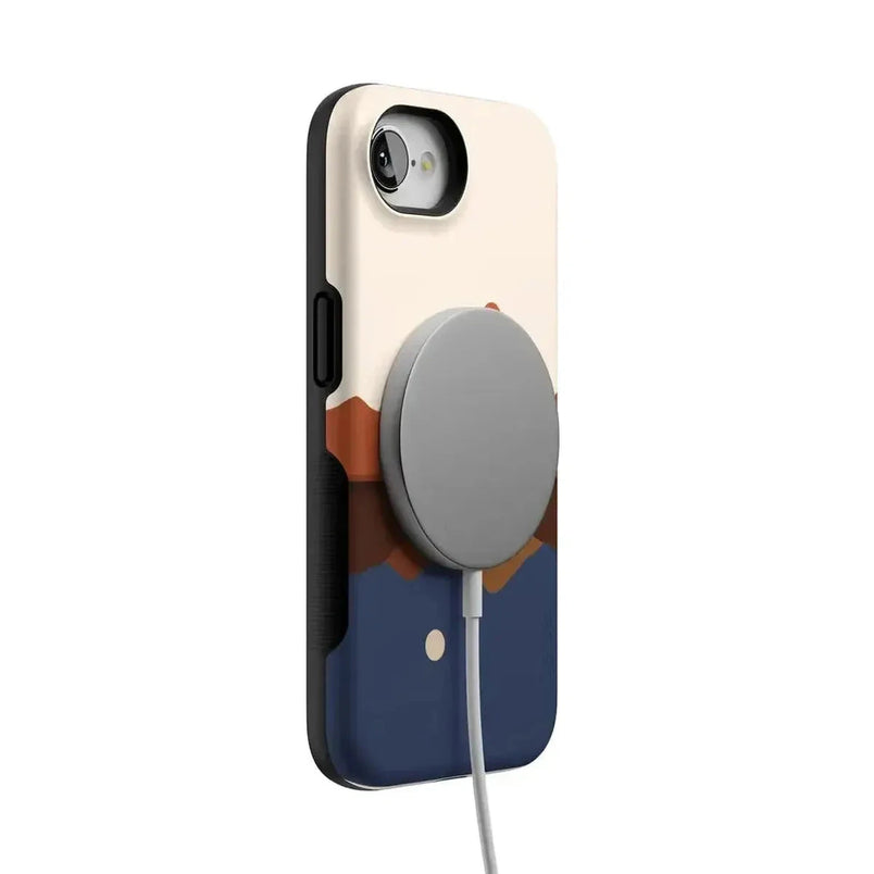 Opposites Attract | Day & Night Colorblock Mountains Case iPhone Case get.casely 