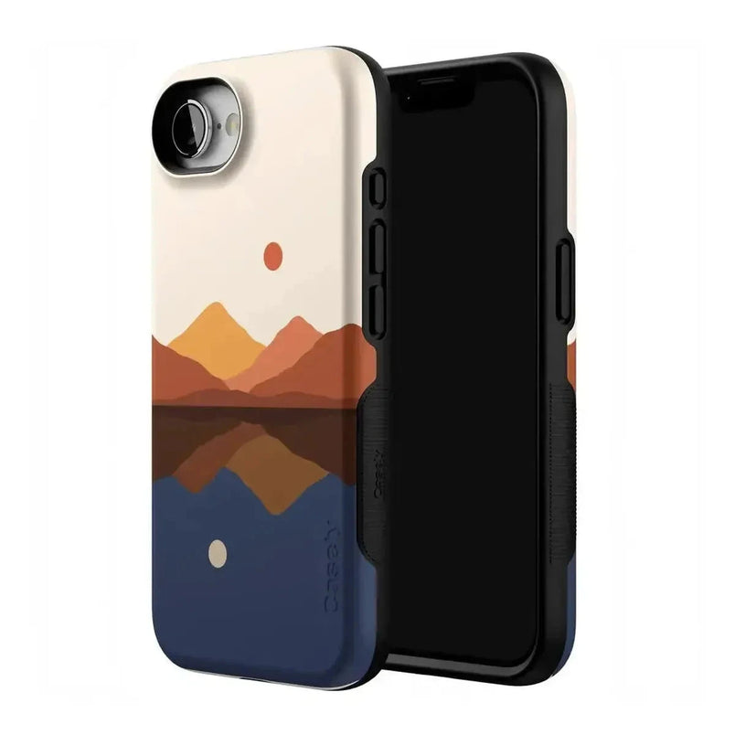 Opposites Attract | Day & Night Colorblock Mountains Case iPhone Case get.casely 