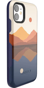 Opposites Attract | Day & Night Colorblock Mountains Case iPhone Case get.casely