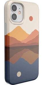 Opposites Attract | Day & Night Colorblock Mountains Case iPhone Case get.casely