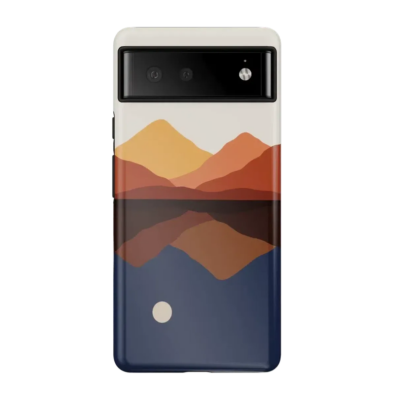 Opposites Attract | Day & Night Colorblock Mountains Google Pixel Case Google Pixel Case Casetry Essential Google Pixel 6