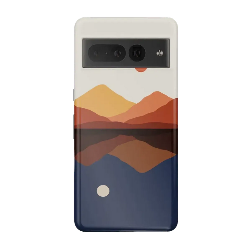 Opposites Attract | Day & Night Colorblock Mountains Google Pixel Case Google Pixel Case Casetry Essential Google Pixel 7 Pro