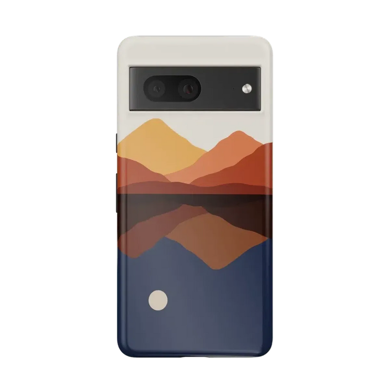 Opposites Attract | Day & Night Colorblock Mountains Google Pixel Case Google Pixel Case Casetry Essential Google Pixel 7