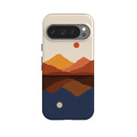 Opposites Attract | Day & Night Colorblock Mountains Google Pixel Case Google Pixel Case Casetry Essential + MagSafe® Google Pixel 10 Pro 