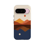 Opposites Attract | Day & Night Colorblock Mountains Google Pixel Case Google Pixel Case Casetry Essential + MagSafe® Google Pixel 10 