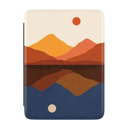 Opposites Attract | Day & Night Colorblock Mountains Kindle Case Kindle Case get.casely 7” Kindle Paperwhite 