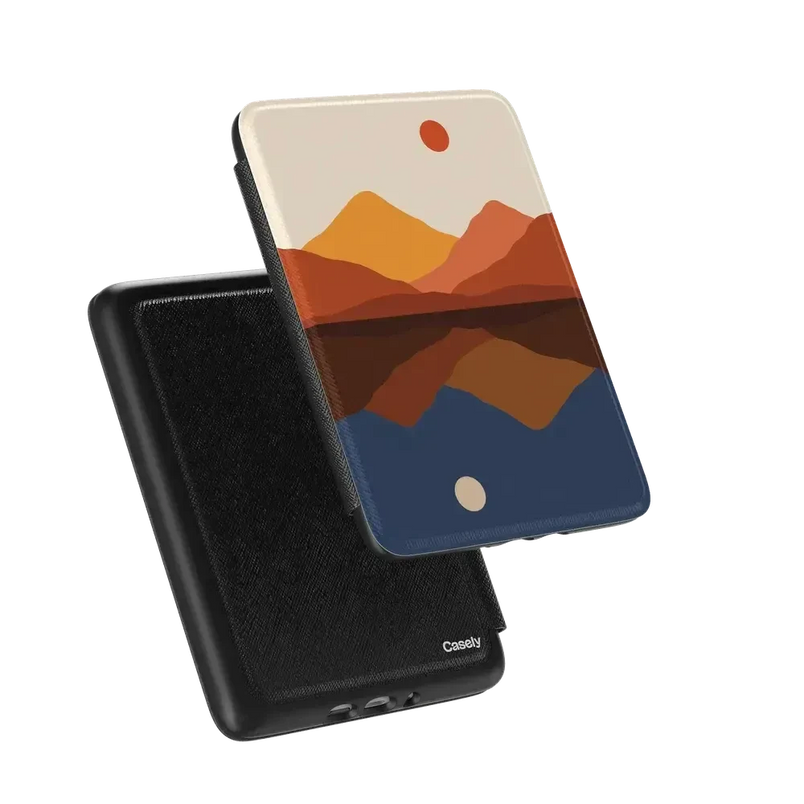 Opposites Attract | Day & Night Colorblock Mountains Kindle Case Kindle Case get.casely 